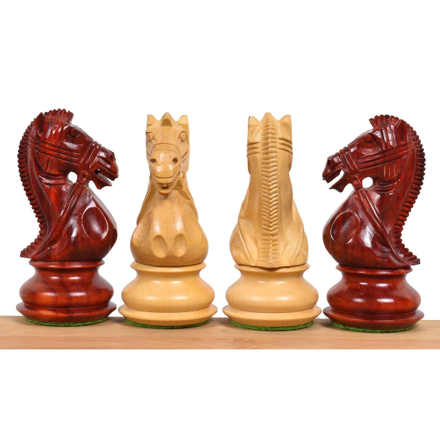 4.2" Supreme Staunton Luxury Chess Set- Chess Pieces Only - Weighted Bud Rose Wood