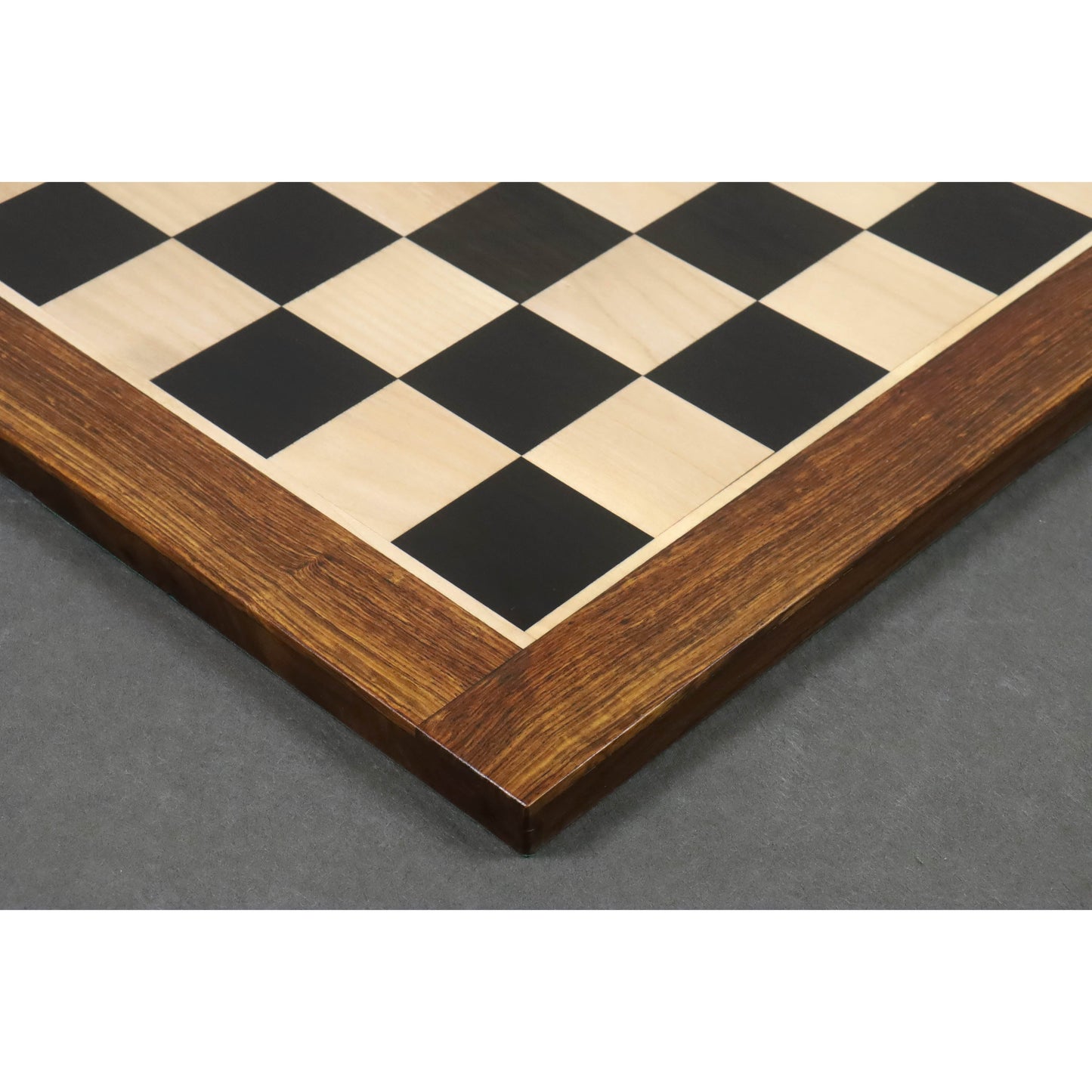 Combo of 4.1" Stallion Staunton Luxury Ebony Wood Chess Pieces with 23" Large Ebony & Maple Wood Chessboard and Storage Box