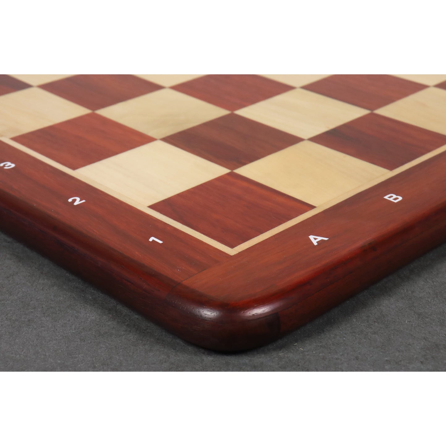 19″ Bud Rosewood & Maple Wood Chess board – 50 mm Square- Algebraic Notations