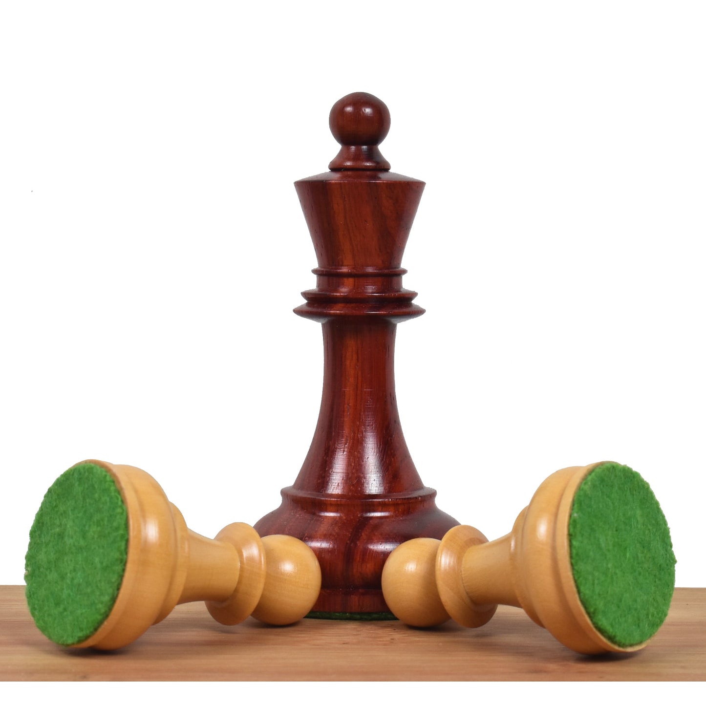 1970s' Dubrovnik Chess Set- Chess Pieces Only-Triple Weighted Bud Rosewood- 3.8" King