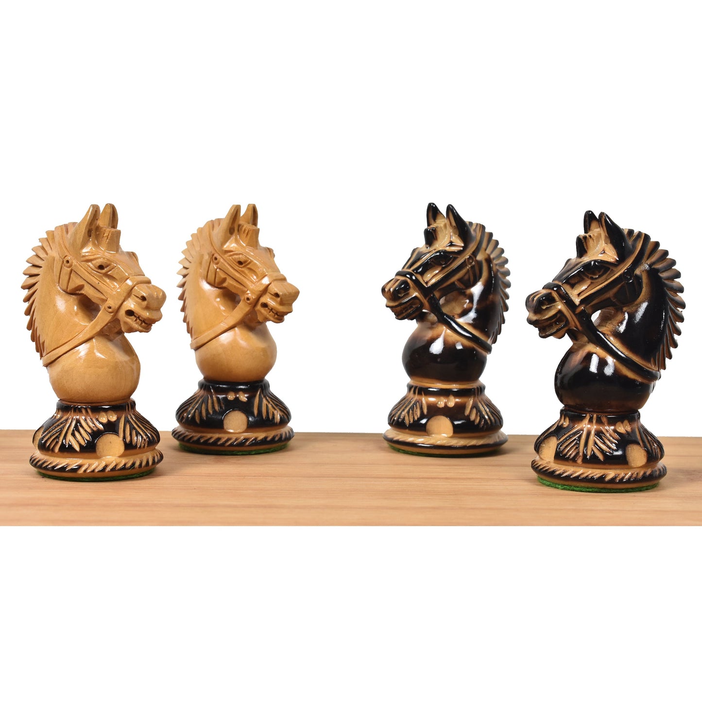 4.2" American Staunton Luxury Chess Set- Chess Pieces Only-Hand Carved Weighted Boxwood