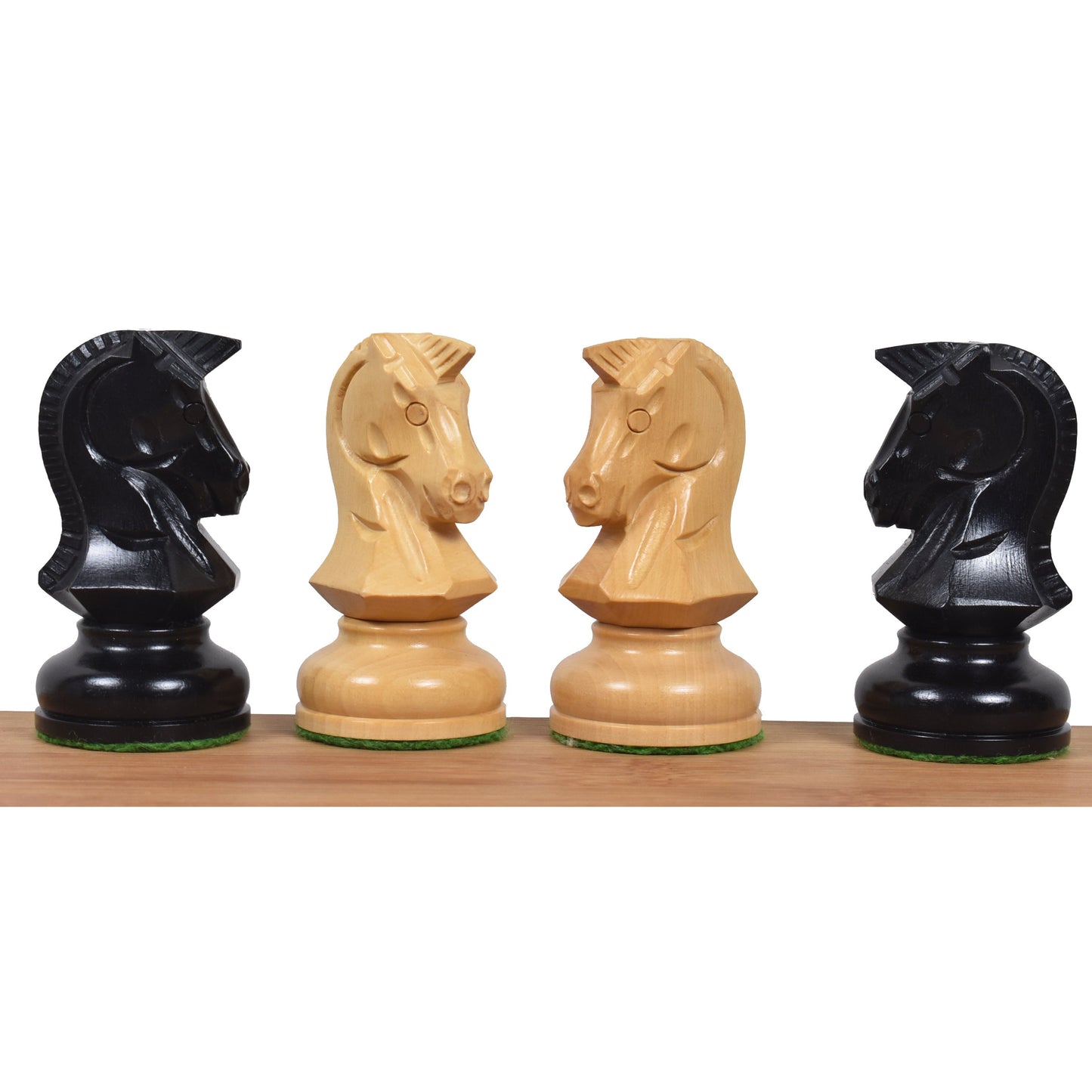 1970s' Dubrovnik Chess Set- Chess Pieces Only- Triple Weighted Ebony Wood - 3.8" King