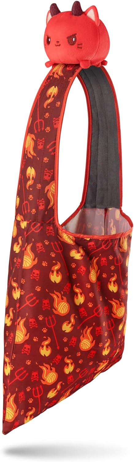 Plushie Tote: Red Devil Cat