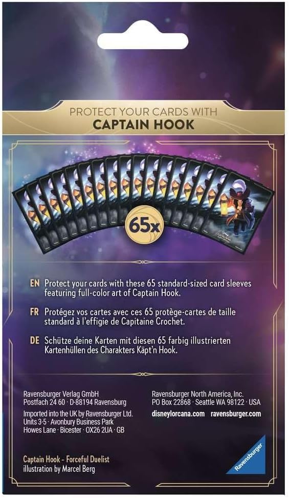 Disney Lorcana Card Sleeves - Captain Hook