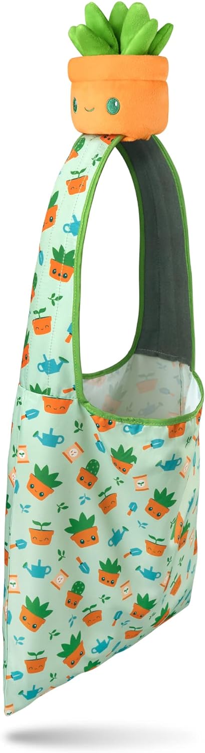 Plushie Tote: Green Succulent/Gardening