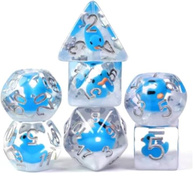 Bubble Bath Duck RPG Dice Set