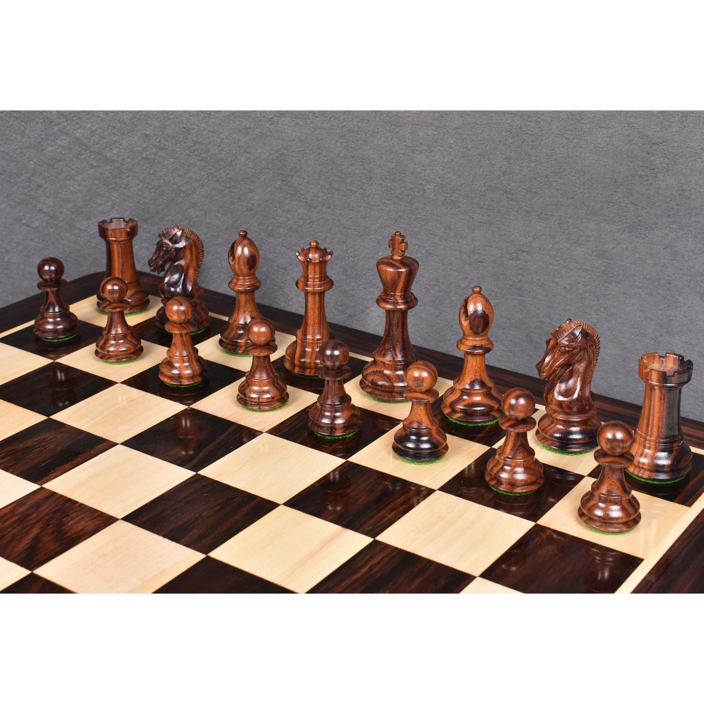 3.9" Craftsman Staunton Chess Set- Chess Pieces Only - Double Weighted Rosewood