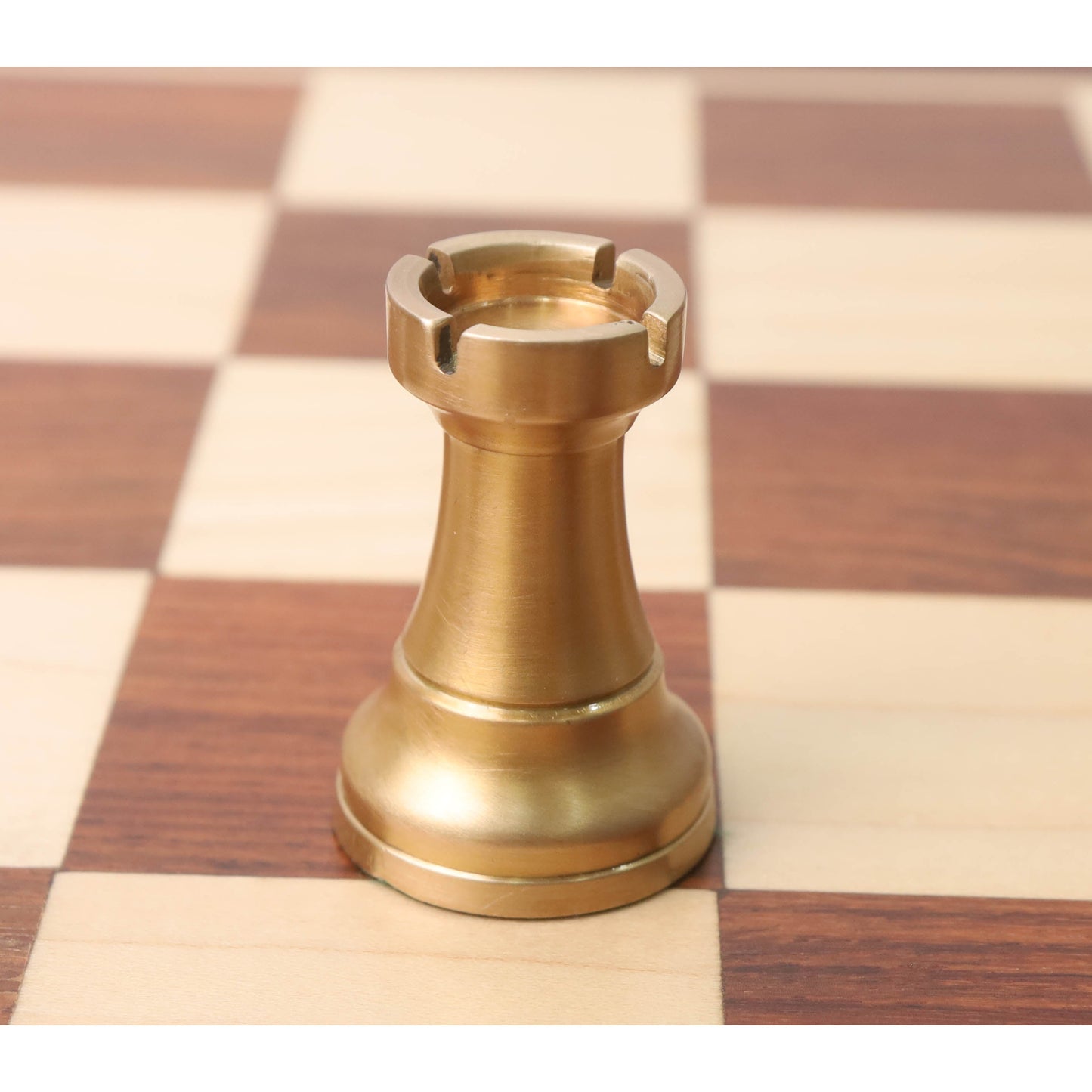 3.2" Pro Staunton Brass Metal Luxury Chess Set - Pieces Only- Antiqued Copper