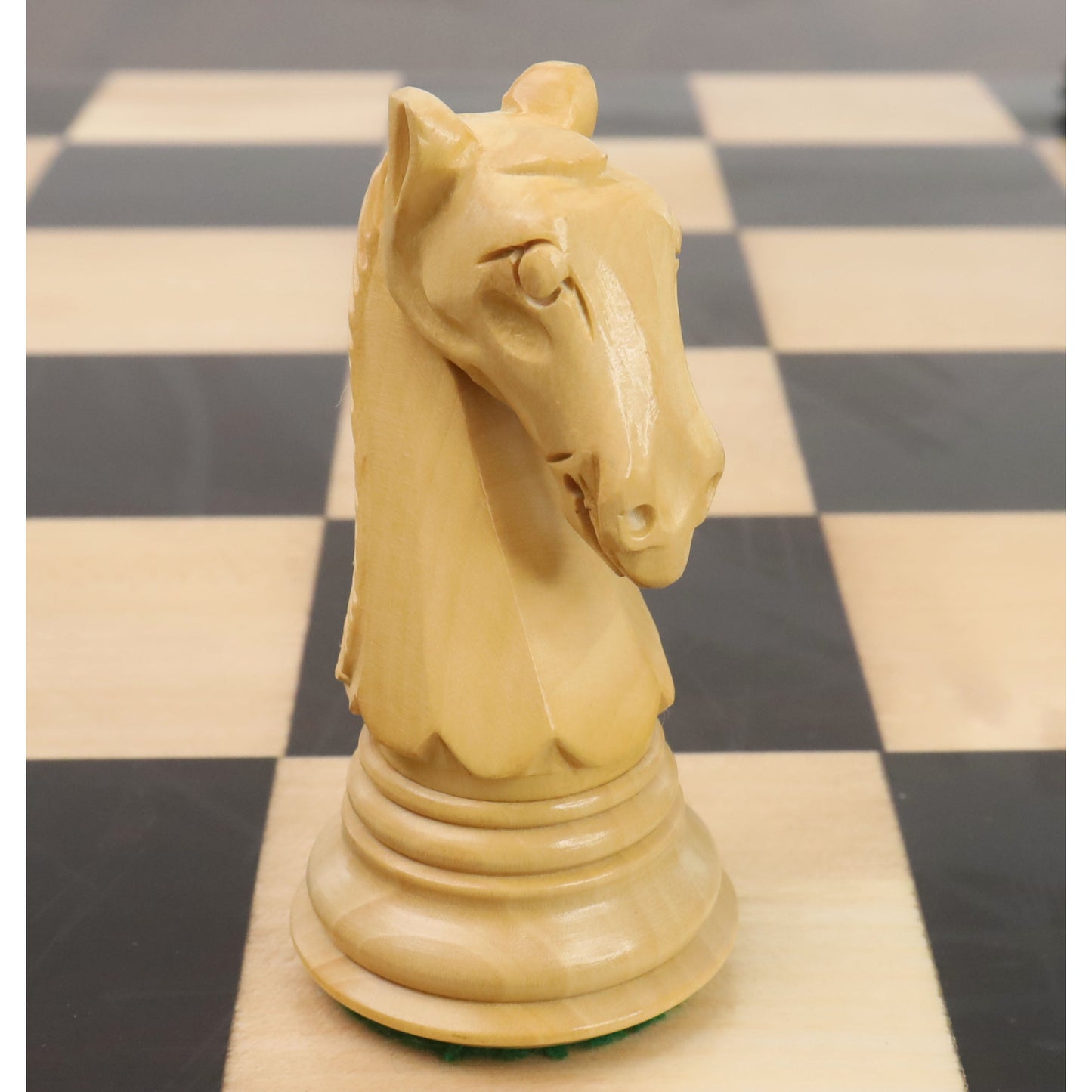 3.9" New Columbian Staunton Chess Set- Chess Pieces Only - Ebony Wood - Double Weighted