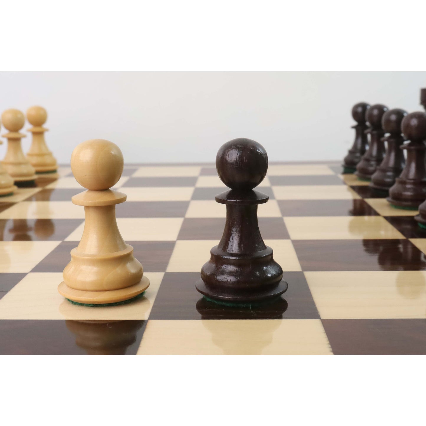 4.1" Pro Staunton Wooden Chess Set- Chess Pieces Only - Weighted Rose wood