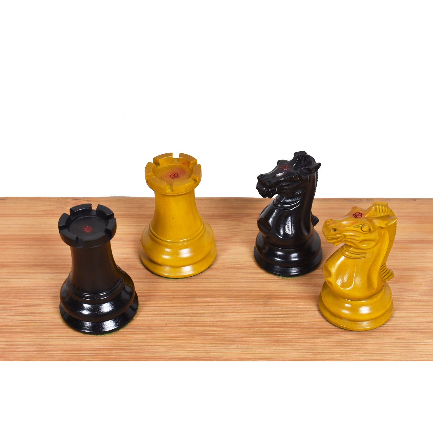 1849 Jacques Cook Staunton Collectors Chess Set- Chess Pieces Only - Ebony Wood - 3.75"