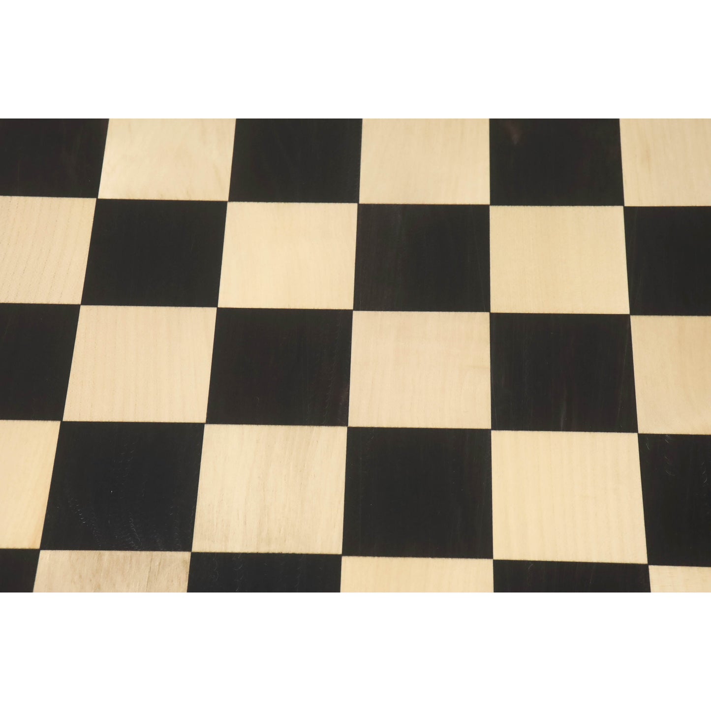 21" Solid Ebony & Maple Wood Chess Board With Notations - 55 mm square - Matt Finish