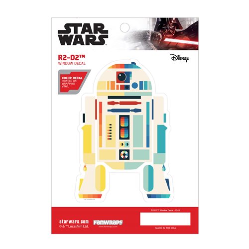 Star Wars Chromatic R2-D2 Window Decal