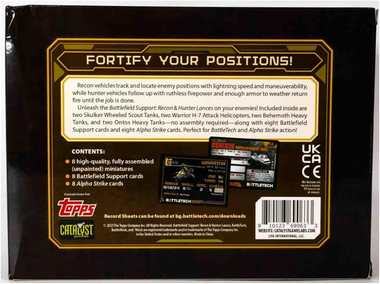 BattleTech: Mercenaries Forcepack - Battlefield Support Recon & Hunter Lances