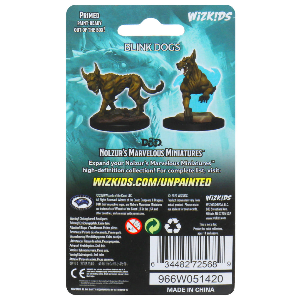 D&D: Nolzur's Marvelous Minis: Blink Dogs W1 (Unpainted)