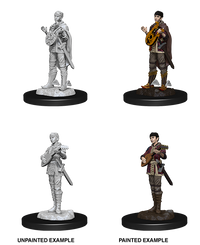 D&D: NMU - HALF-ELF BARD (UNPAINTED) MINIATURE