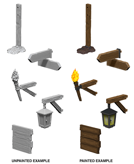 WKZ: DEEPCUTS - SIGNS & LIGHTS (UNPAINTED) MINIATURE