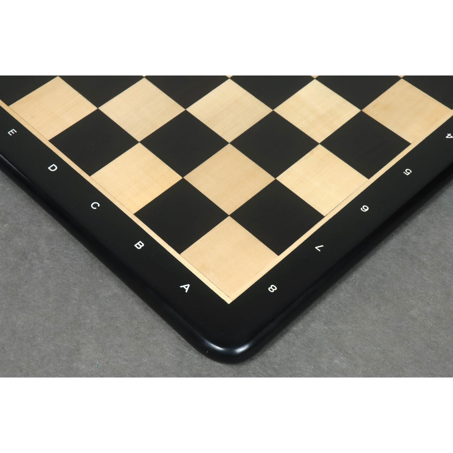 21" Ebony Wood & Maple Wood Chess board - Square of 55 mm - Algebraic Notations