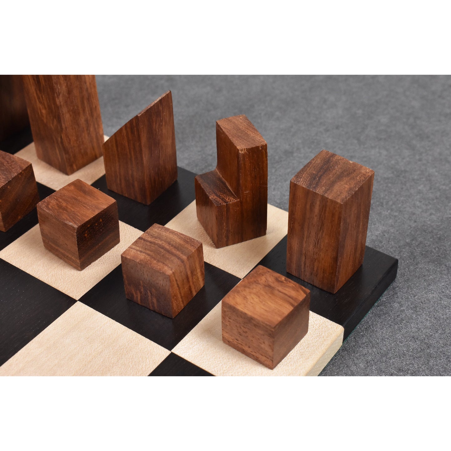 Lanier graham Combo Chess Set - Chess Pieces + Chess Board in Golden Rosewood