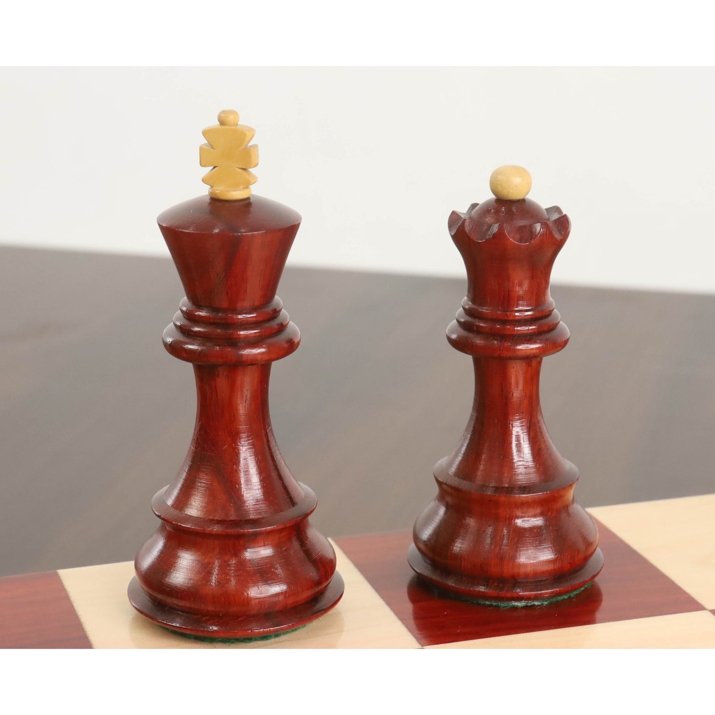 Slightly Imperfect Russian Zagreb 59' Chess Set - Chess Pieces Only - Double Weighted Bud Rose Wood