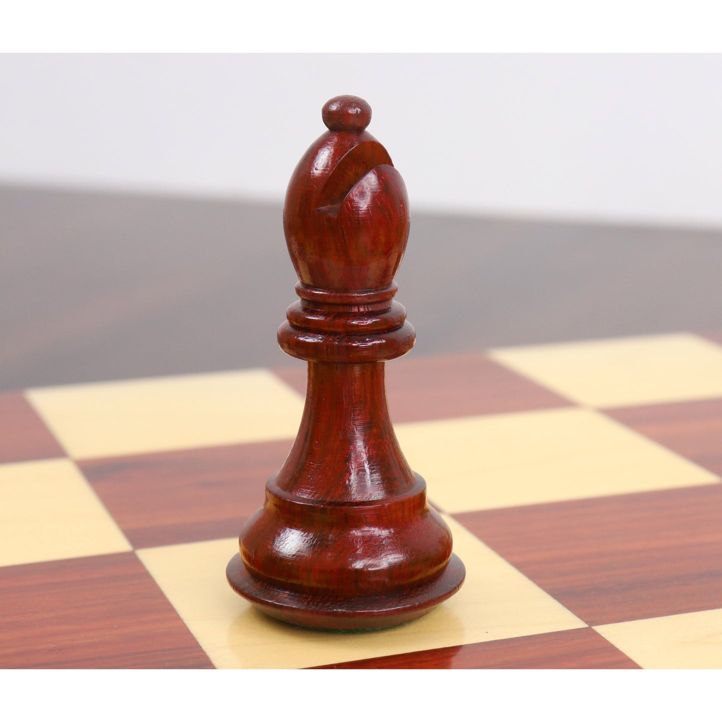 3.9" Bridle Staunton Luxury Chess Set- Chess Pieces Only - Bud Rosewood & Boxwood