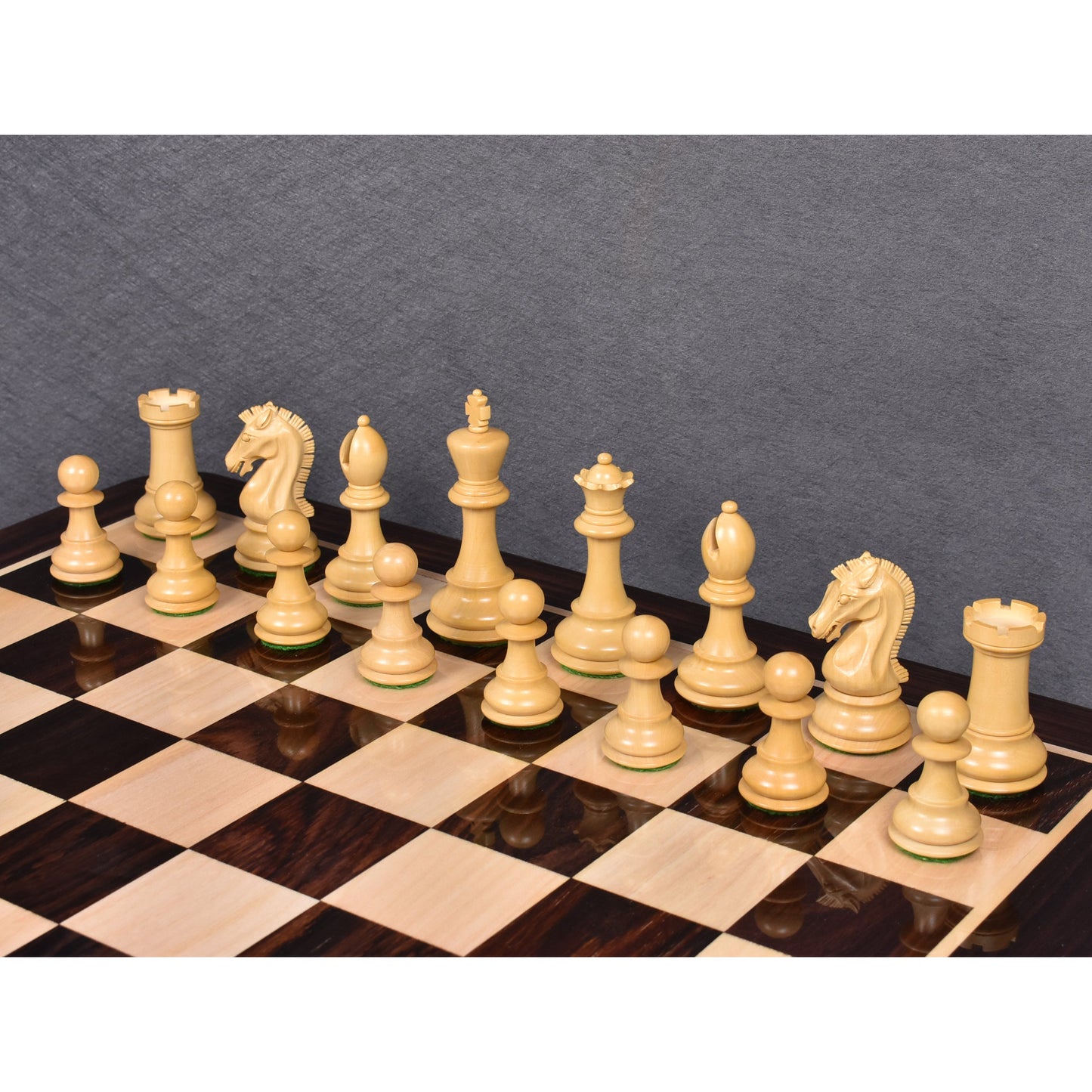 3.9" Craftsman Staunton Chess Set- Chess Pieces Only - Double Weighted Rosewood