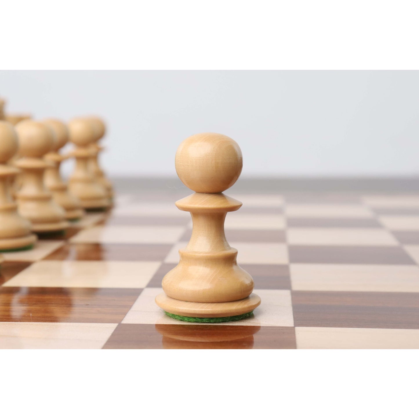 3.1" Pro Staunton Luxury Chess Set- Chess Pieces Only - Triple Weighted Bud Rose Wood