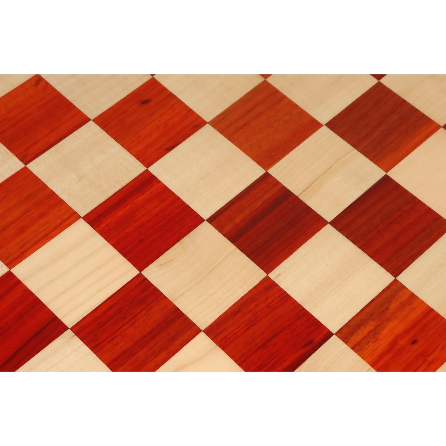 21" Chess board -Solid Bud Rosewood and Maple- 55 mm square- Algebraic Notations