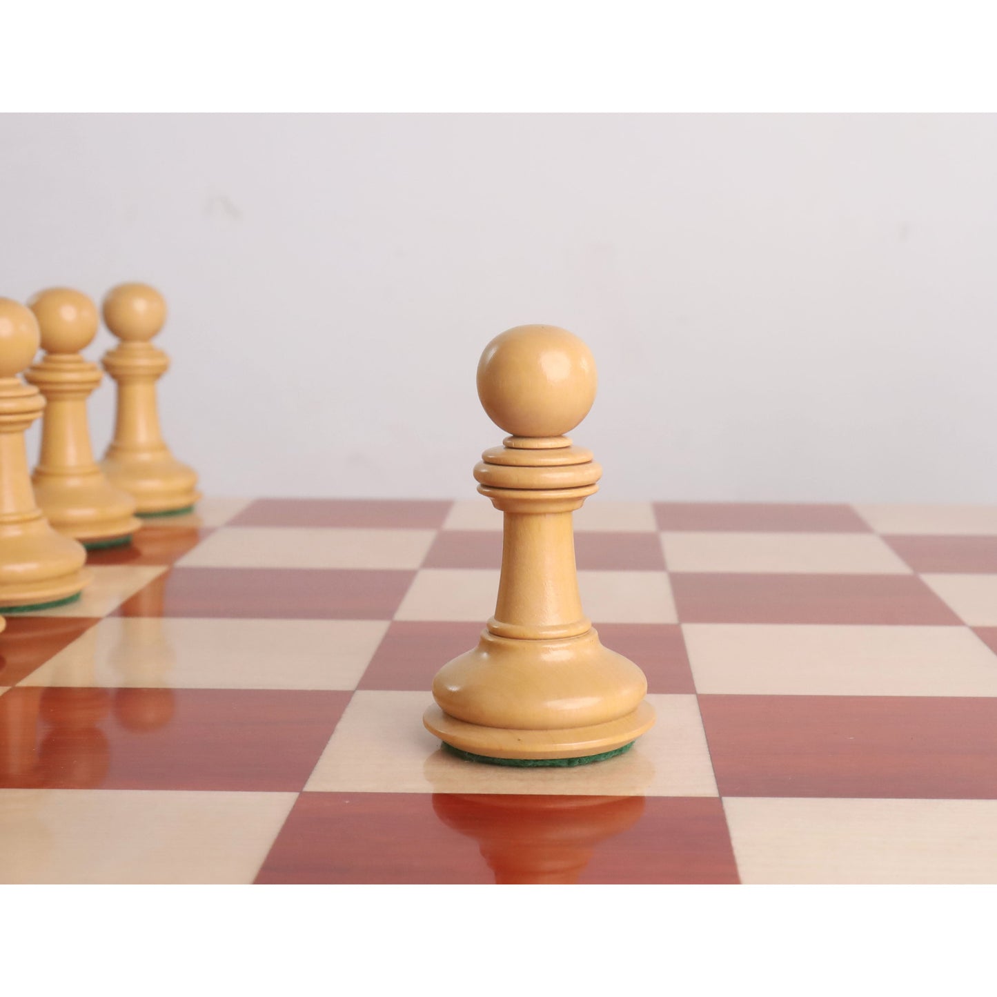 4.6" Bath Luxury Staunton Chess Set- Chess Pieces Only - Bud Rosewood - Triple Weight