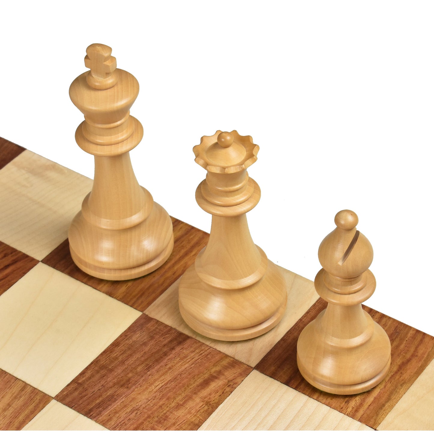1920's German Collectors' Chess Set- Chess Pieces Only- Golden Rosewood - 4.1"