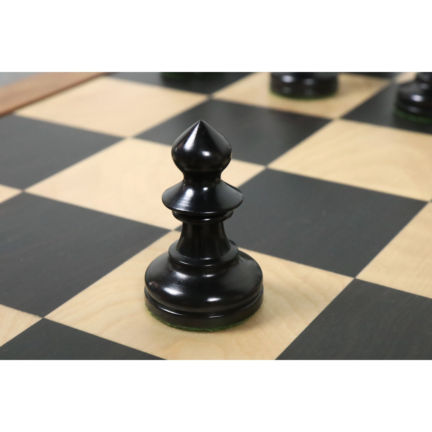 3.8" Reproduced W. T. Pinney Staunton Chess Set- Chess Pieces Only - Weighted Boxwood