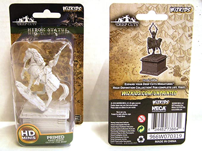 Wizkids: Deepcuts - Heroic Statue (Unpainted) Miniature