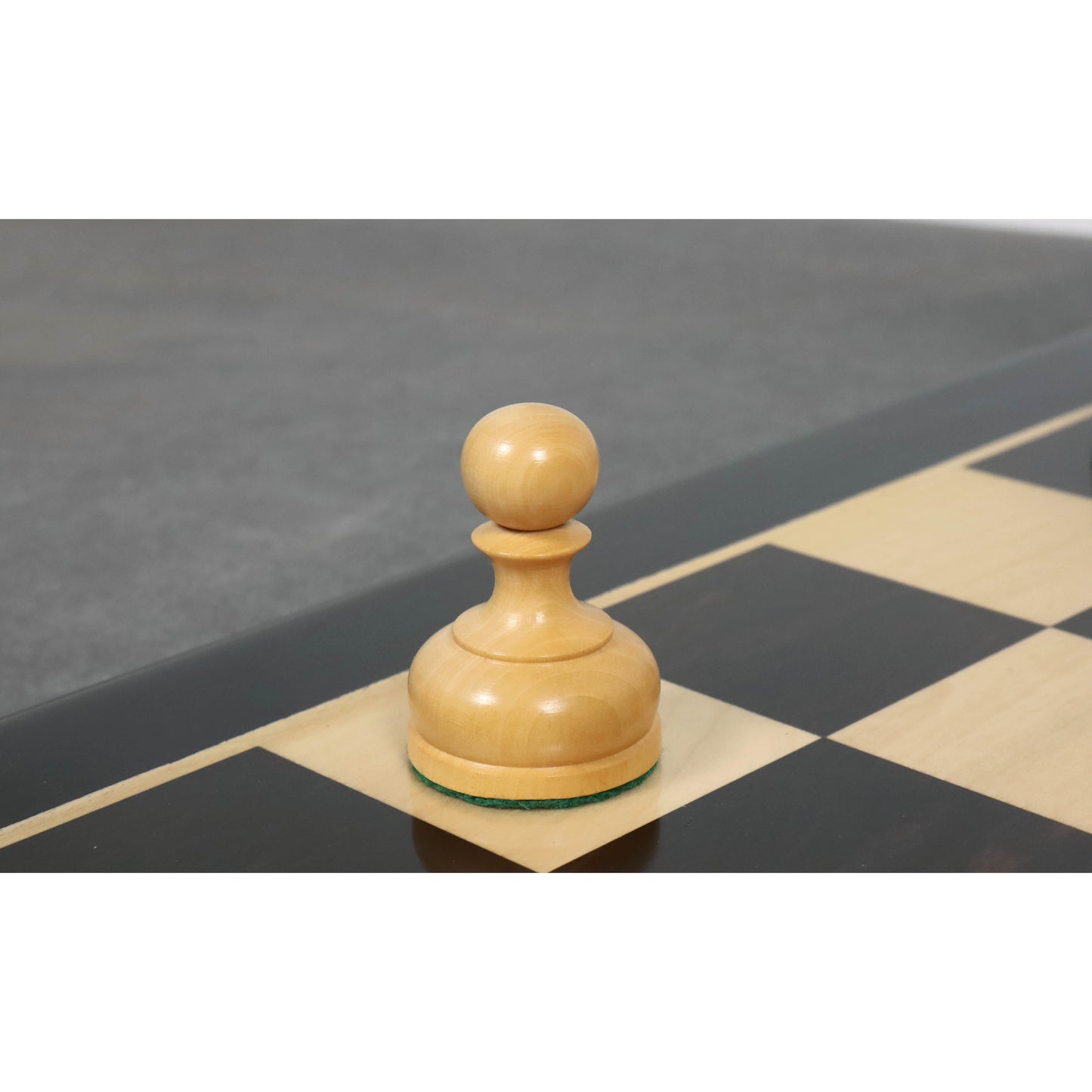 Slightly Imperfect 3.1" Library Series Staunton Chess Set - Chess Pieces Only - Weighted Ebonised Boxwood