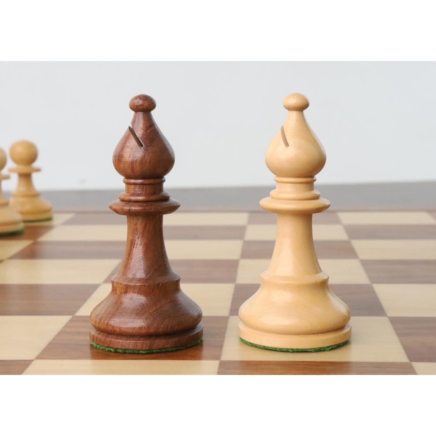 French Grandmaster's Staunton Chess Set- Chess Pieces Only- Golden Rosewood - 4.1" King
