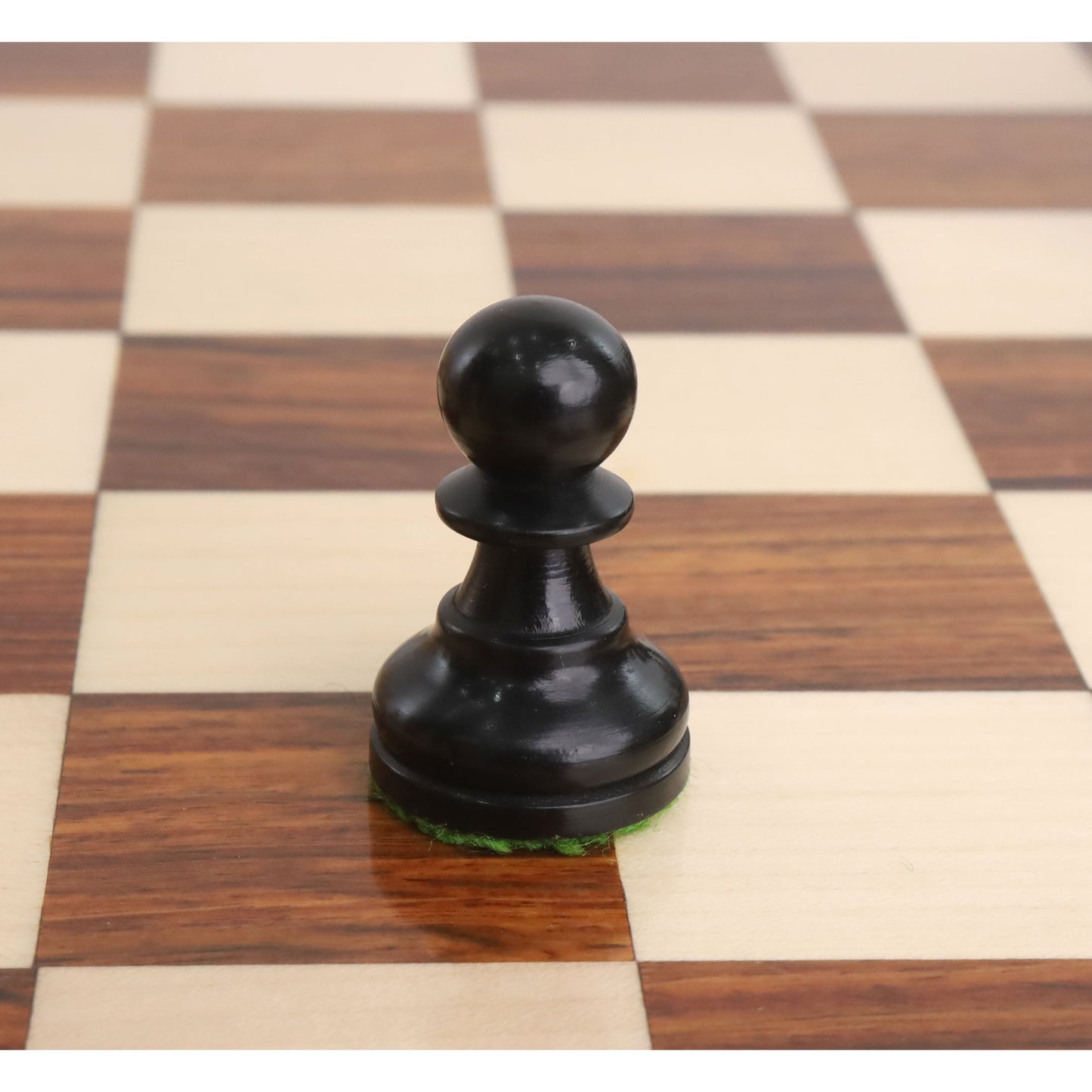 2.8" Tournament Staunton Chess Set- Chess Pieces Only - Ebonised Boxwood- Compact size