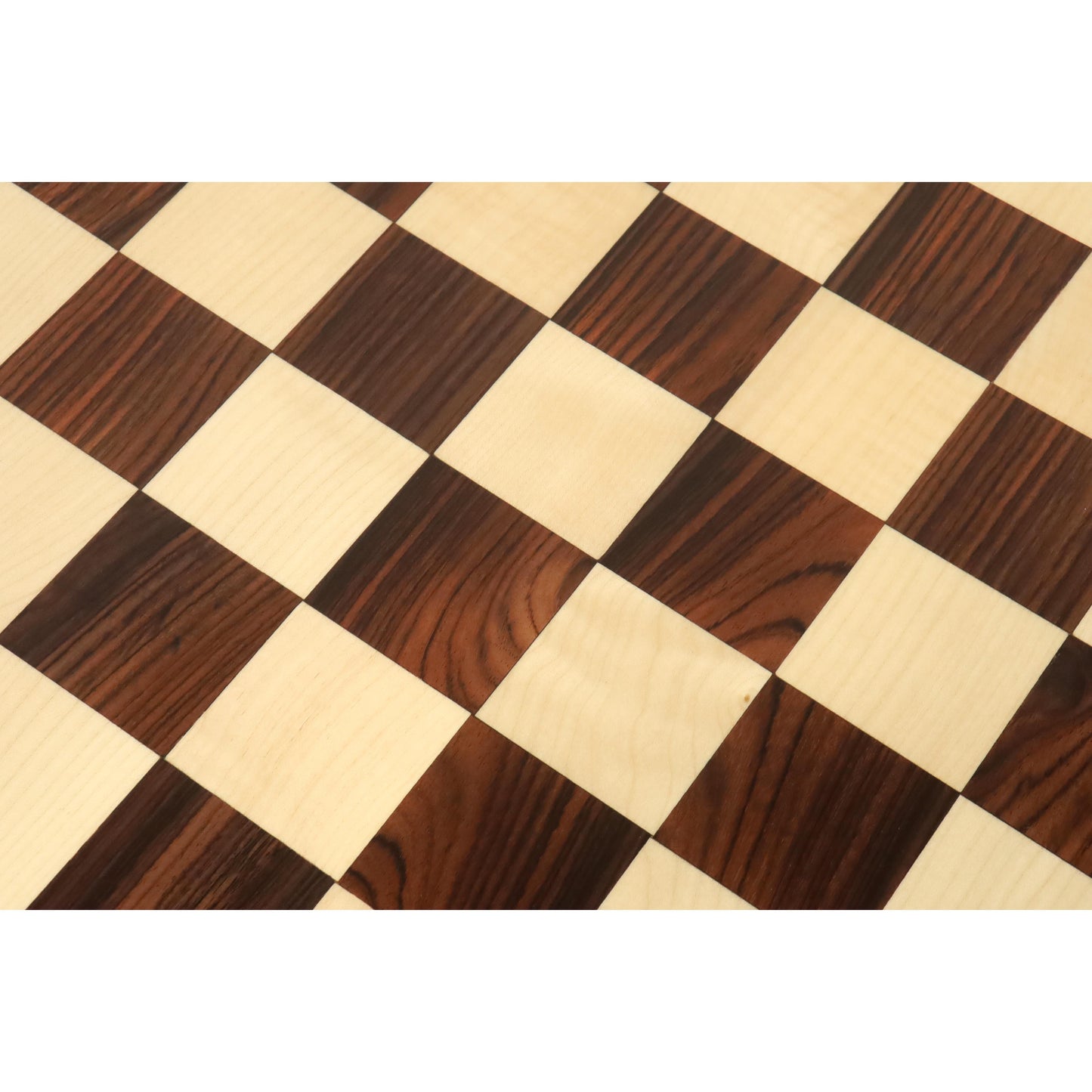 21" Flat Chessboard in Rosewood & Maple Wood - 55 mm Square- Algebraic Notations