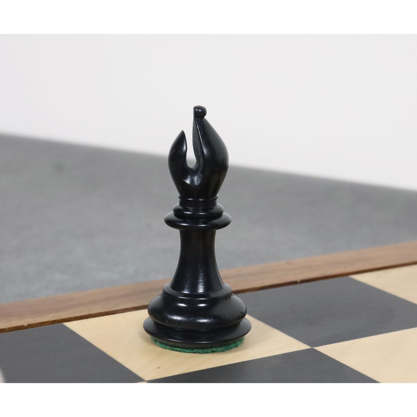 1849 Jacques Cook Camel Bone Chess Set- Chess Pieces Only - Black & White - 3.5" King