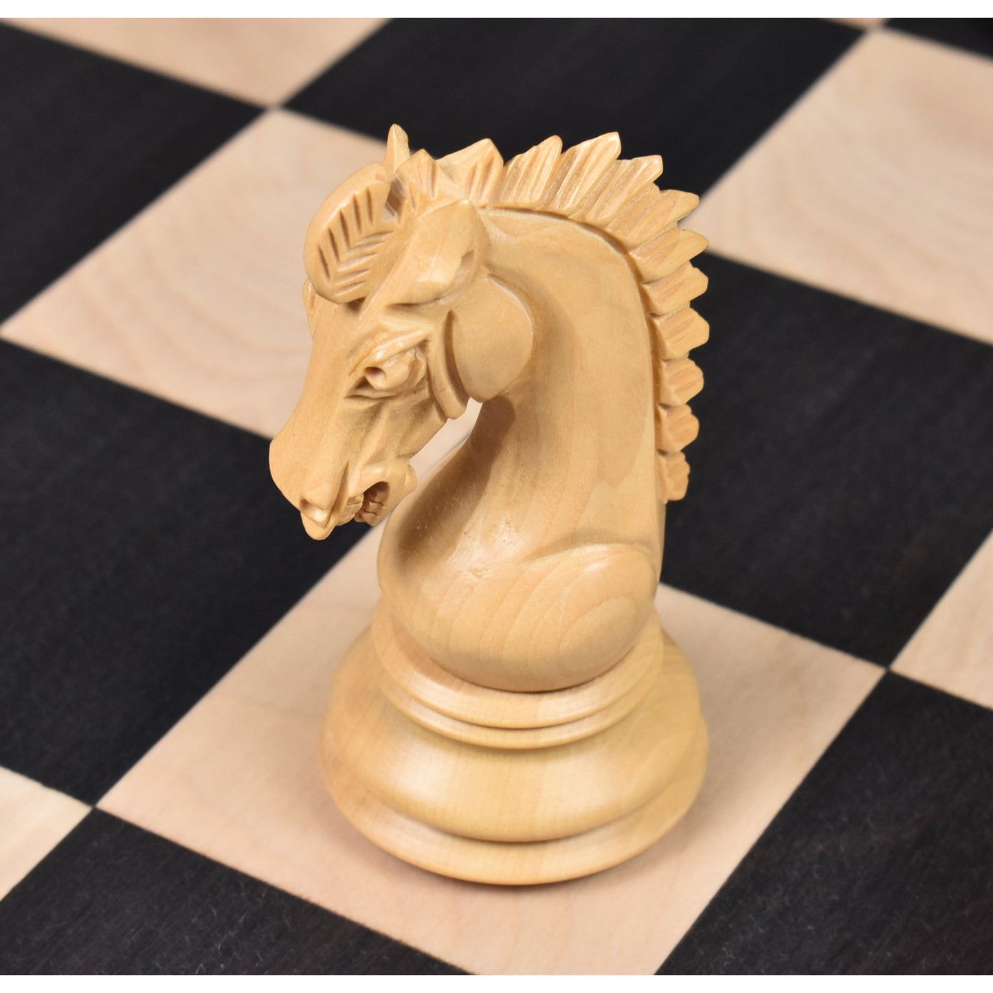 Combo of 3.7" Emperor Series Staunton Chess Set - Pieces in Ebony Wood with Board and Box