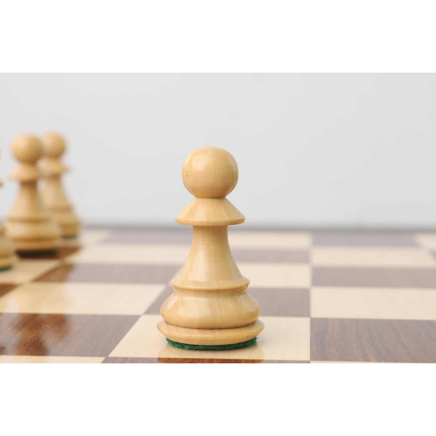 3.9" Russian Zagreb 59' Chess Set- Chess Pieces Only - Double Weighted Rose Wood