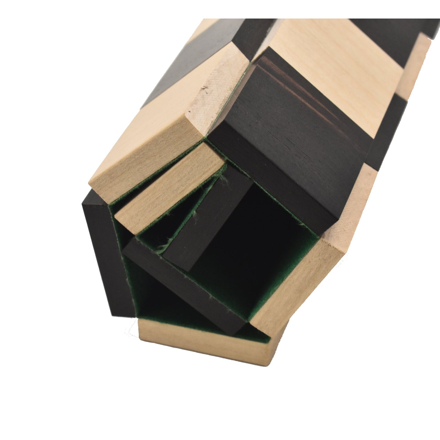 Solid Wood Roll Up Travel Chess Board in Ebony & Maple Wood- 40 MM Square- 12.6