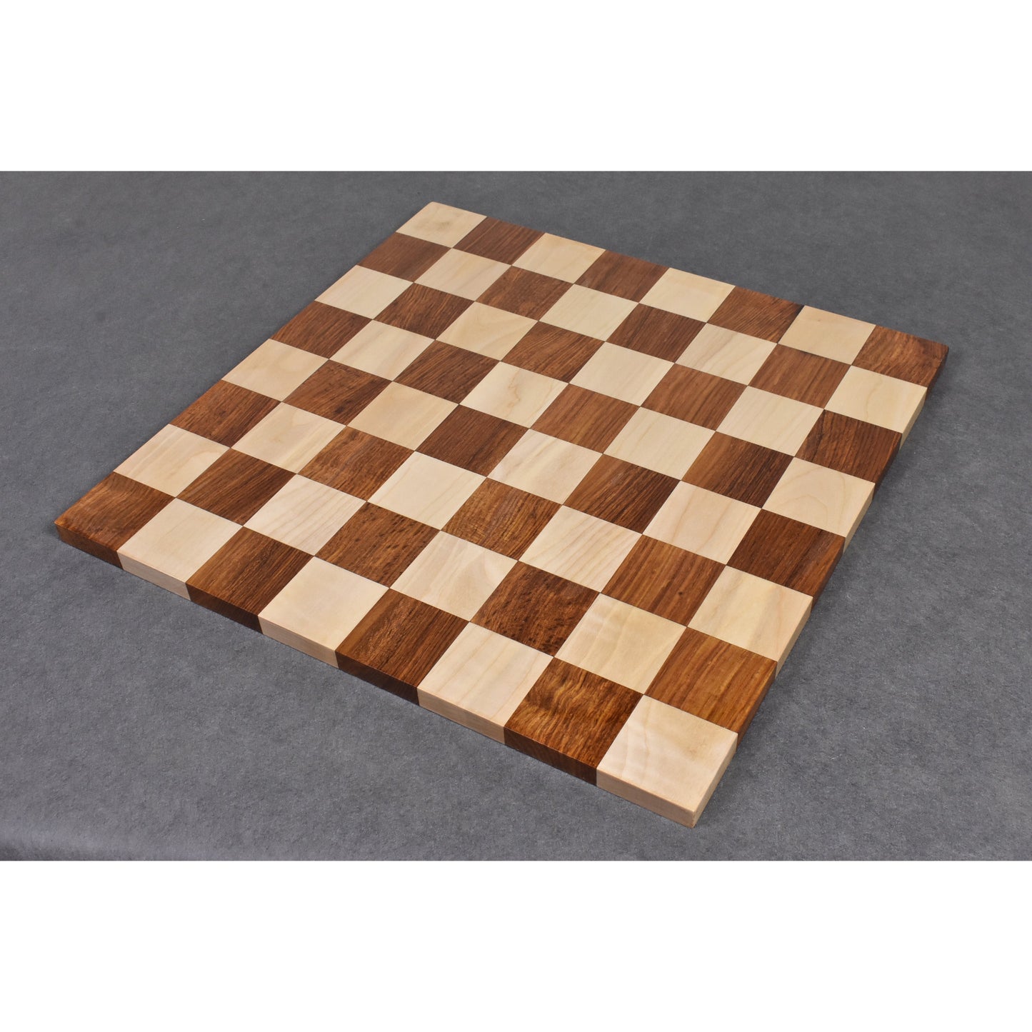 Borderless Hardwood End Grain Chess board - Golden Rosewood & Maple-55 mm square