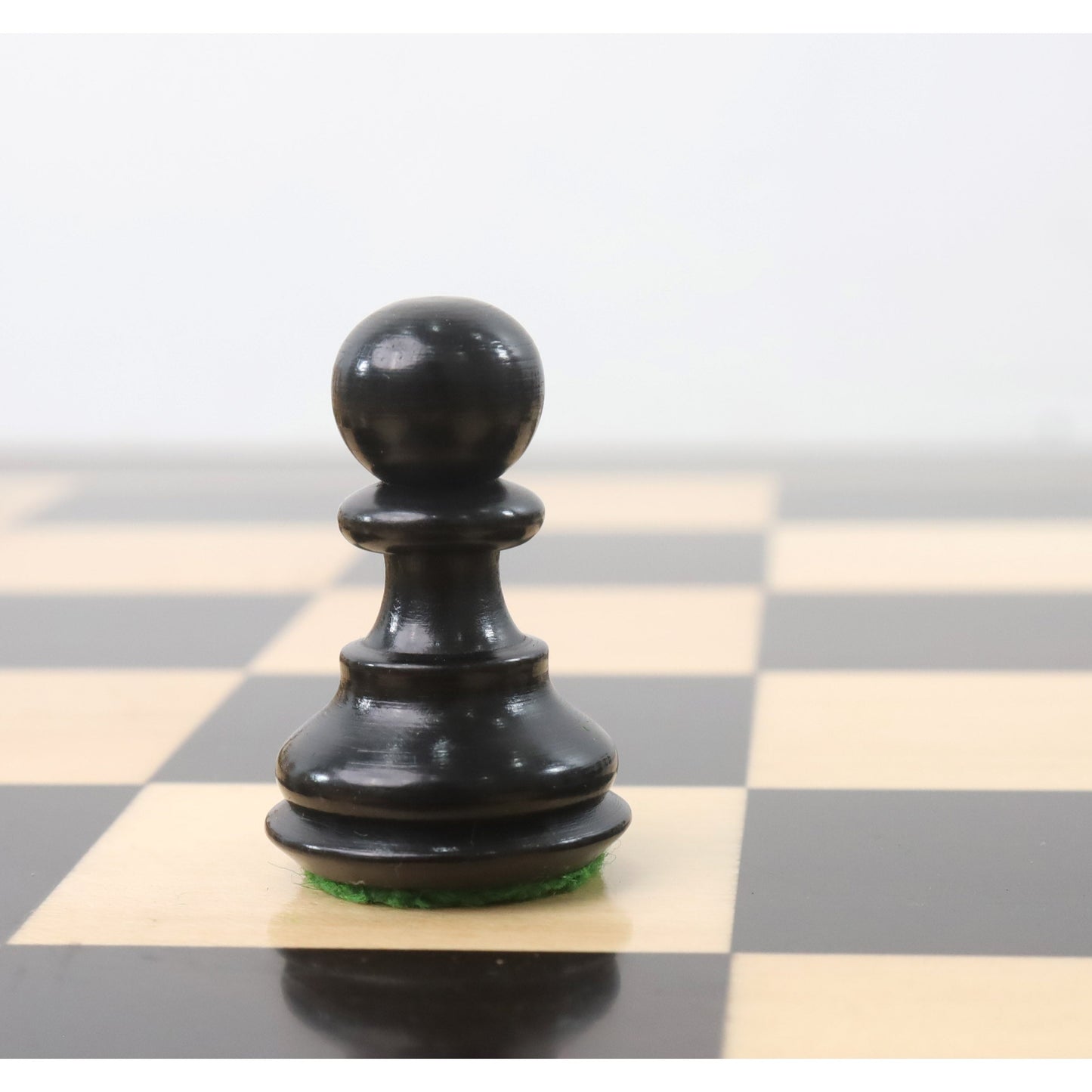 3.1" Russian Zagreb Chess Set- Chess Pieces Only - Weighted Ebonised Boxwood