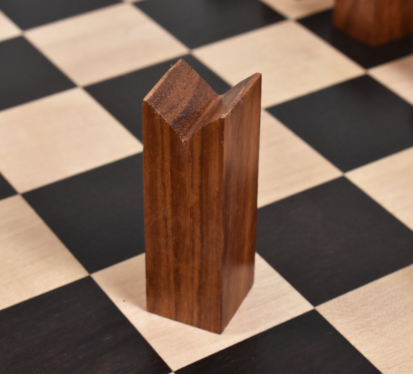 Repro 1966 Lanier Graham Chess Set- Chess Pieces Only - Absract set - Golden Rosewood- 2.7"