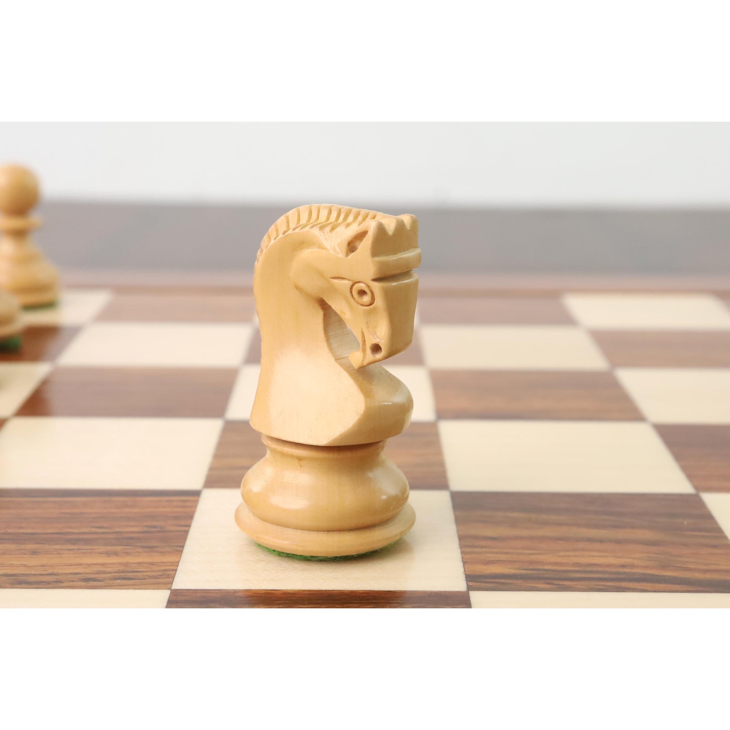 2.6″ Russian Zagreb Chess Set- Chess Pieces Only – Weighted Golden Rose wood & Boxwood