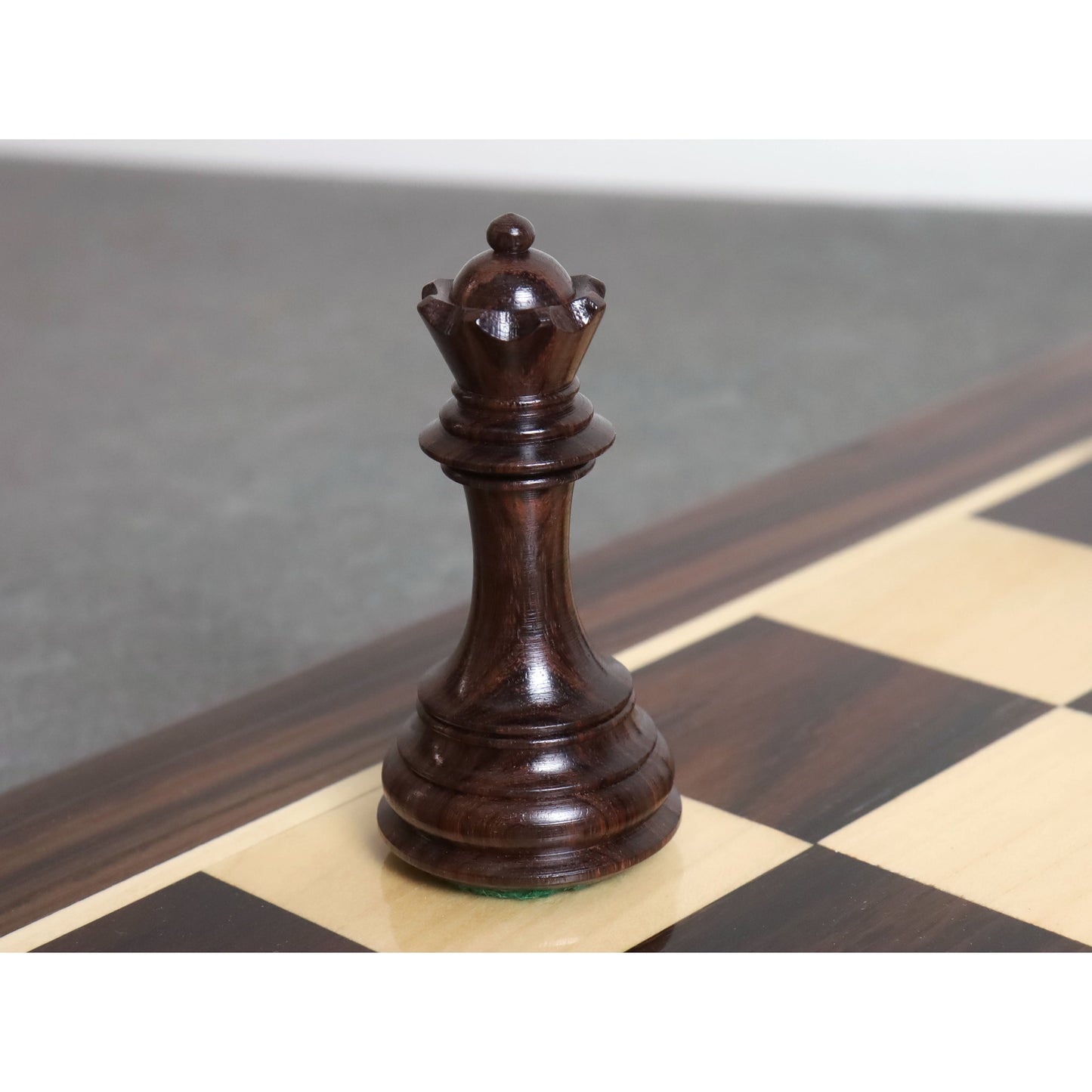 3.9" Unique Old Columbian Weighted Chess Set- Chess Pieces Only - Rosewood & Boxwood