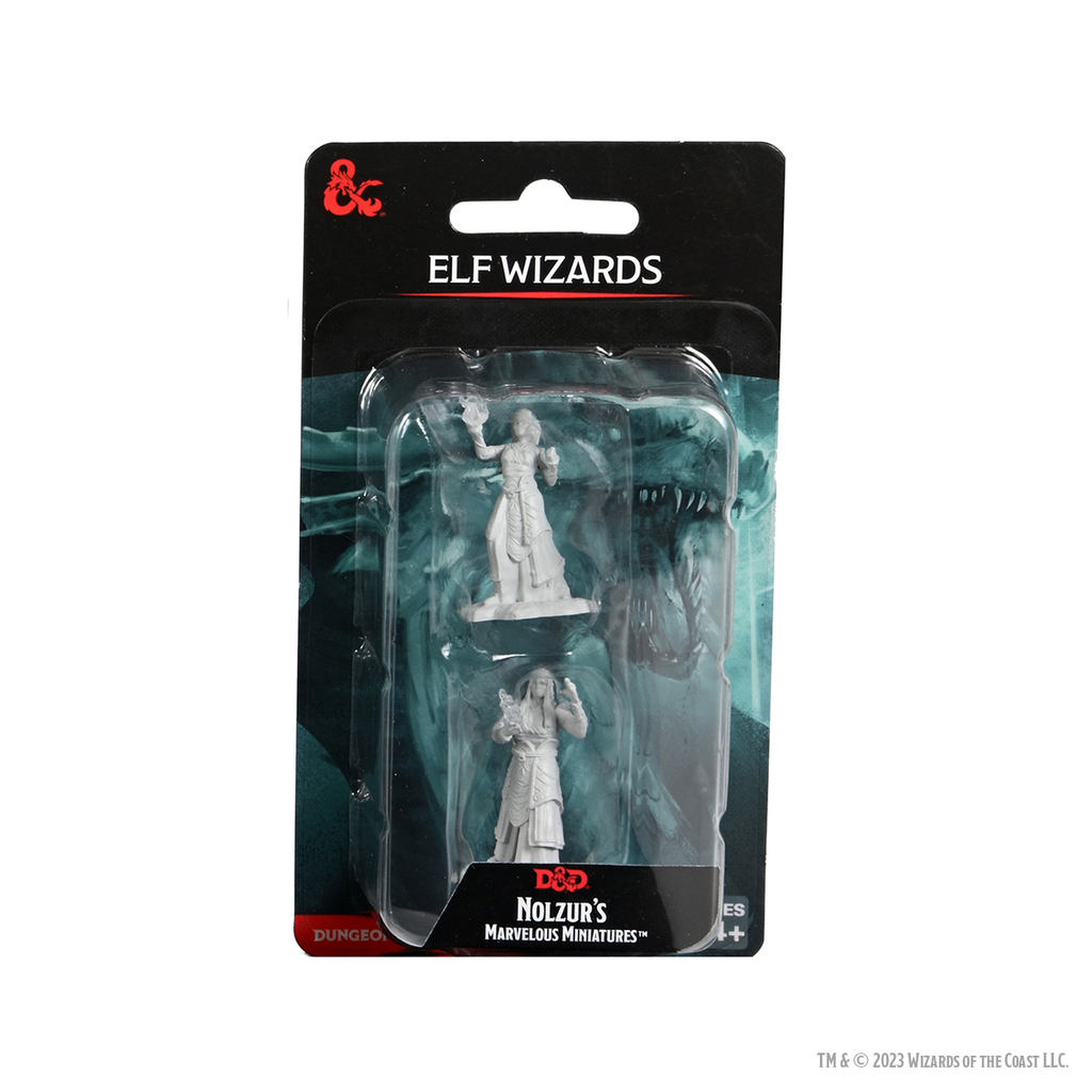 D&D: NMU - ELF WIZARDS (UNPAINTED) MINIATURE