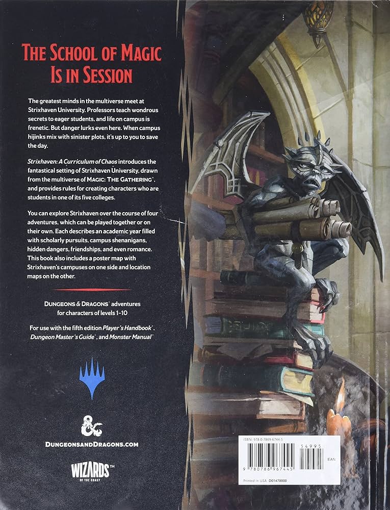 DUNGEONS AND DRAGONS 5E: STRIXHAVEN: CURRICULUM OF CHAOS