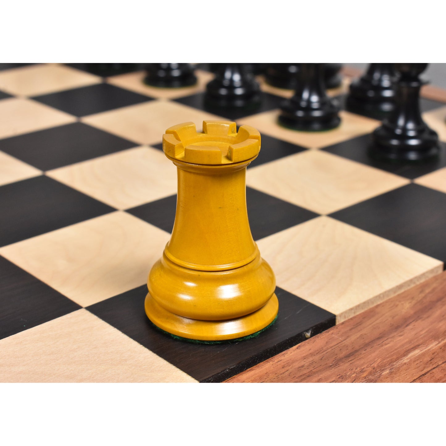 1849 Jacques Cook Staunton Collectors Chess Set- Chess Pieces Only - Ebony Wood - 3.75"