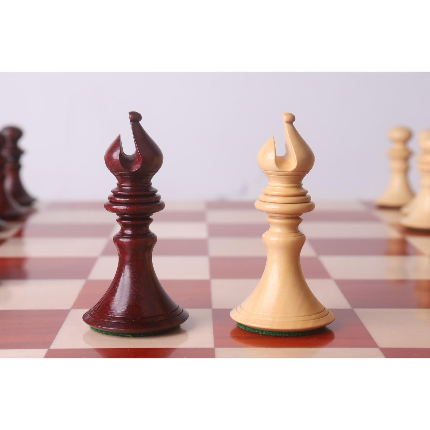 4.3" Aristocrat Series Luxury Staunton Chess Set- Chess Pieces Only - Bud Rosewood & Boxwood