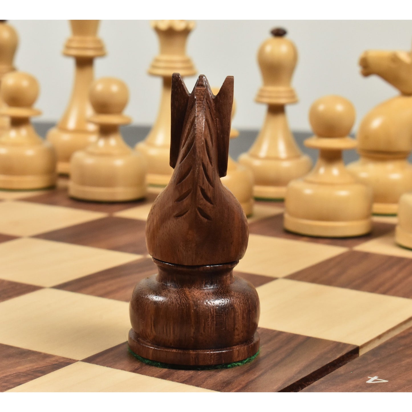 1960's Soviet Championship Tal Chess Set- Chess Pieces Only - Golden Rosewood - 4" King